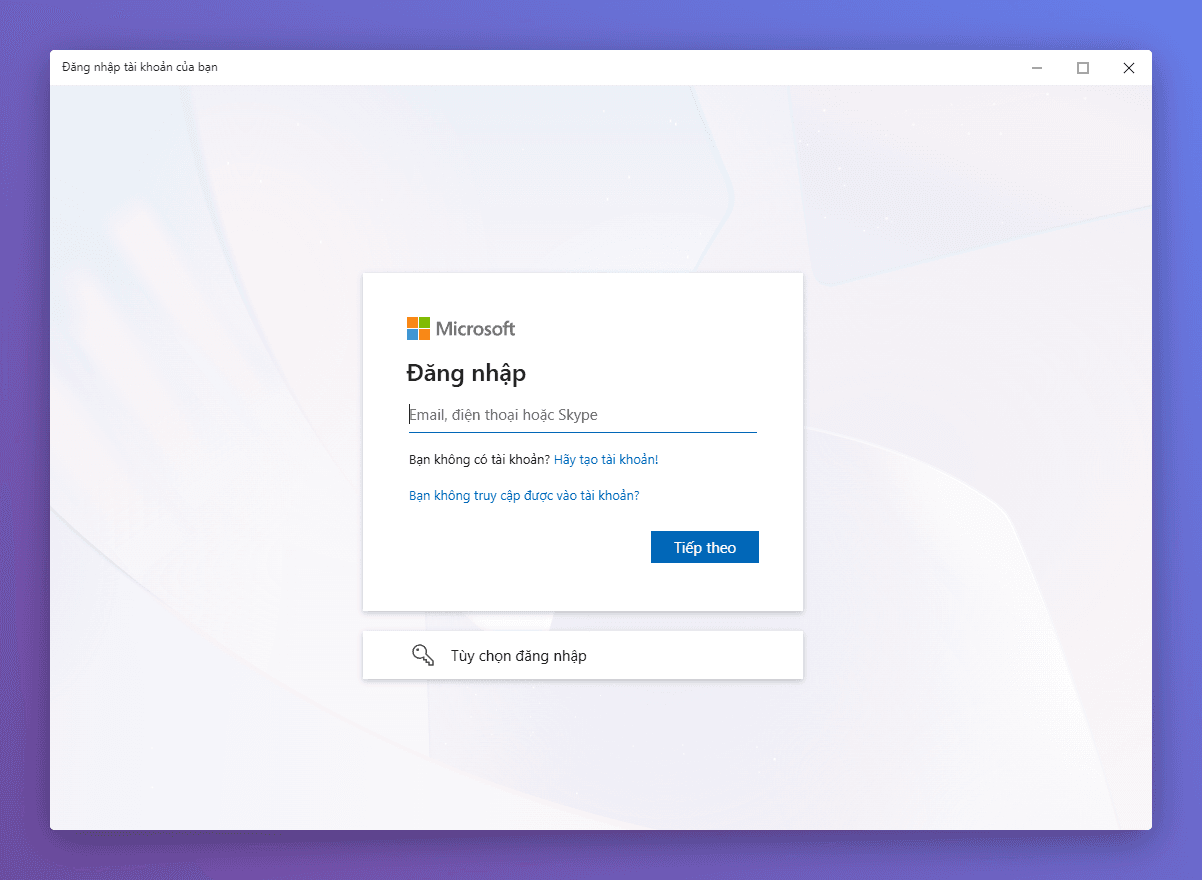 Nhập địa chỉ email