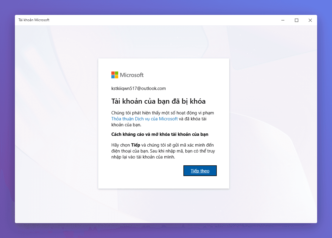Xử lý nếu bị yêu cầu xác minh