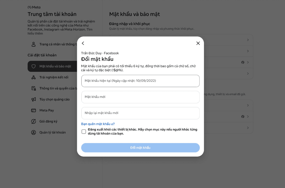 Quay lại tab ban đầu và reload để bỏ qua yêu cầu SĐT